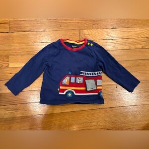 Baby Boden Fire Truck lift the flap top, 18-24 months